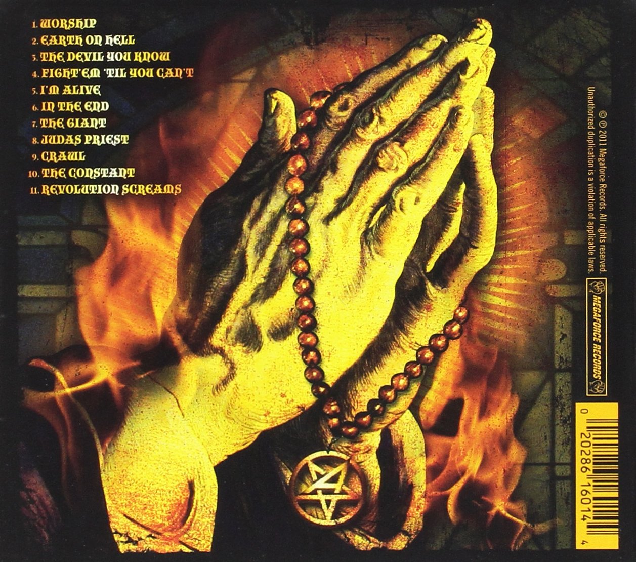 anthrax worship music back cover