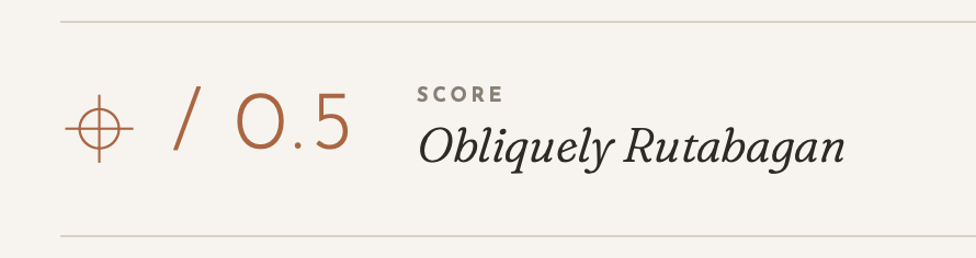 scoring example